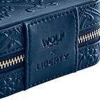 Wolf x Liberty All Over Ianthe Small Navy Jewelry Zip Case