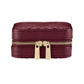 Wolf x Liberty All Over Ianthe Small Burgundy Jewelry Zip Case