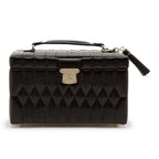 Wolf Caroline Medium Black Jewelry Case