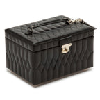 Wolf Caroline Medium Black Jewelry Case