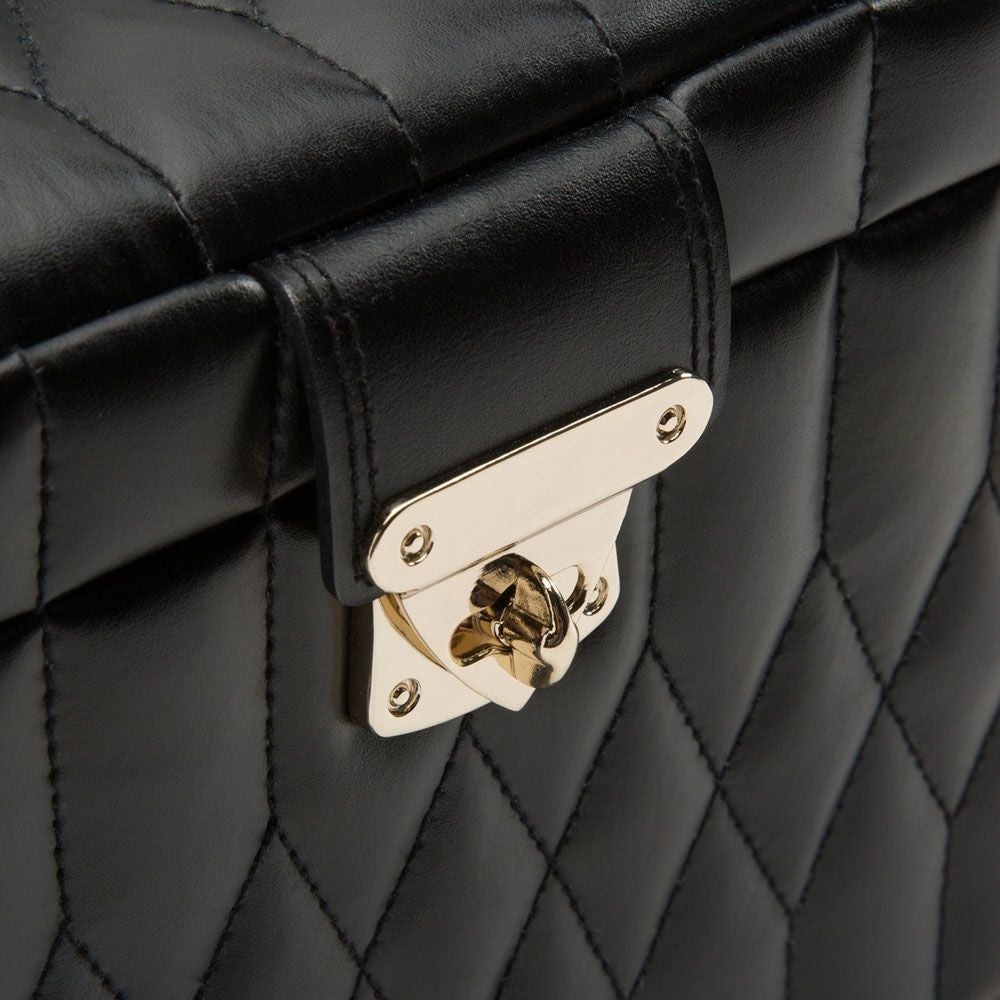 Wolf Caroline Medium Black Jewelry Case