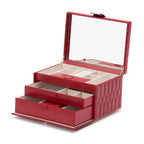 Wolf Caroline Medium Red Jewelry Case