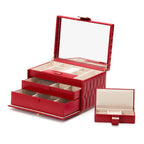 Wolf Caroline Medium Red Jewelry Case