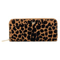 Wolf Savana Leopard Print Long Wallet