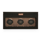 Wolf Axis Triple Watch Winder Rose Gold