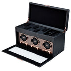 Wolf Axis Triple Watch Winder Rose Gold