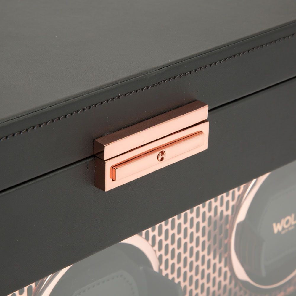 Wolf Axis Triple Watch Winder Rose Gold