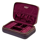 Wolf Bella Zip Anti-Tarnish Bordeaux Jewelry Case