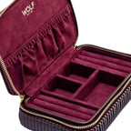 Wolf Bella Zip Anti-Tarnish Bordeaux Jewelry Case