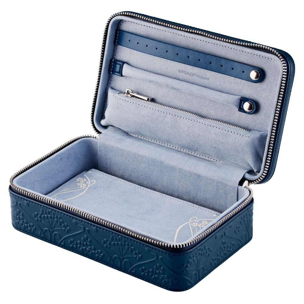 Wolf x Liberty Navy Ianthe Medium Jewelry Zip Case
