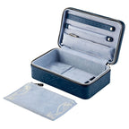 Wolf x Liberty Navy Ianthe Medium Jewelry Zip Case