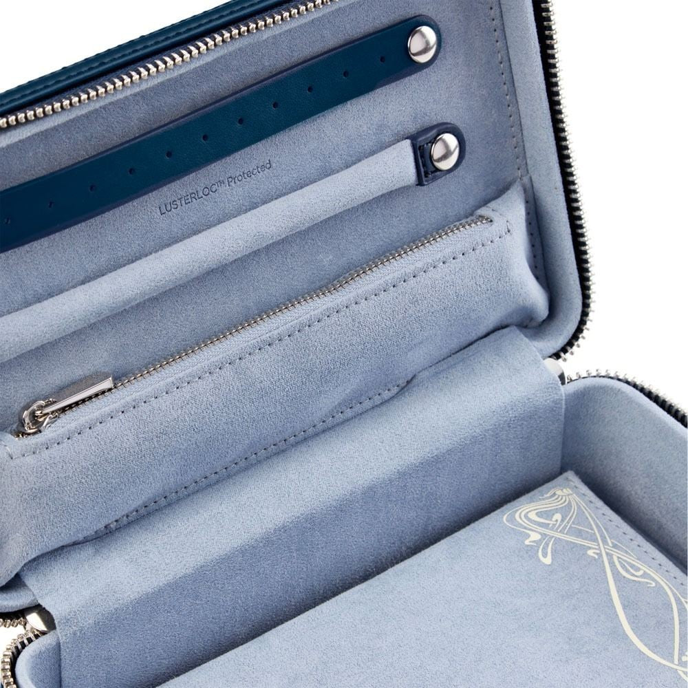 Wolf x Liberty Navy Ianthe Medium Jewelry Zip Case