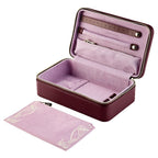 Wolf x Liberty Burgundy Ianthe Medium Jewelry Zip Case