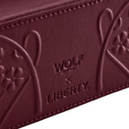 Wolf x Liberty Burgundy Ianthe Medium Jewelry Zip Case