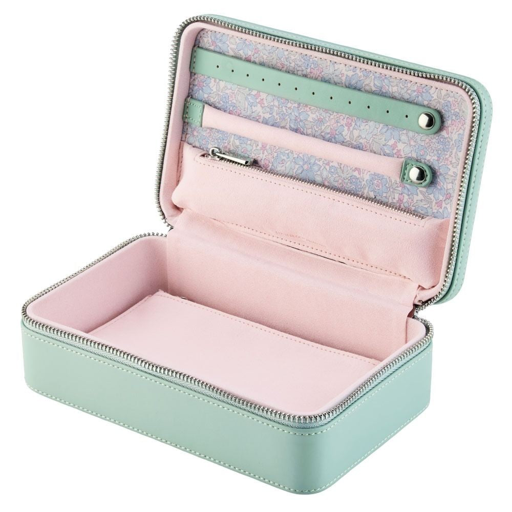 Wolf x Liberty Sage Julia Print Medium Jewelry Zip Case
