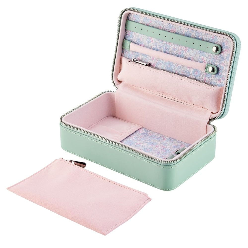 Wolf x Liberty Sage Julia Print Medium Jewelry Zip Case