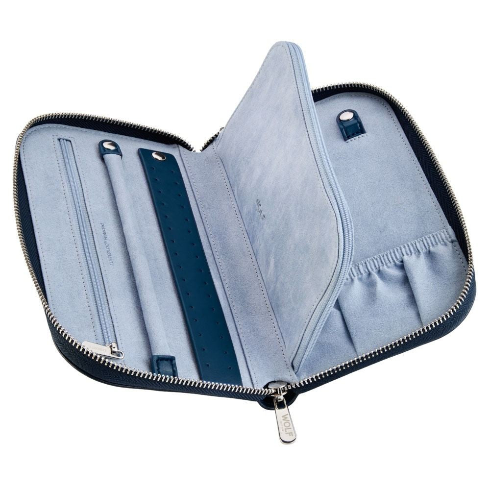 Wolf Liberty Ianthe Navy Anti-Tarnish Jewelry Portfolio