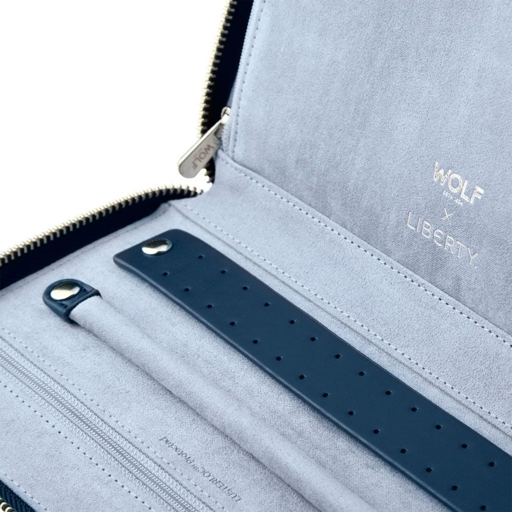 Wolf Liberty Ianthe Navy Anti-Tarnish Jewelry Portfolio