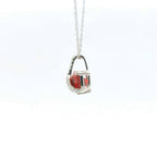 Chatham 3.56ct Lab Ruby & Diamond Pendant