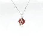 Chatham 2.18ct Lab Ruby & Diamond Pendant