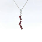 Chatham 0.51ct Lab Ruby & Diamond Pendant