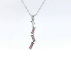Chatham 0.51ct Lab Ruby & Diamond Pendant