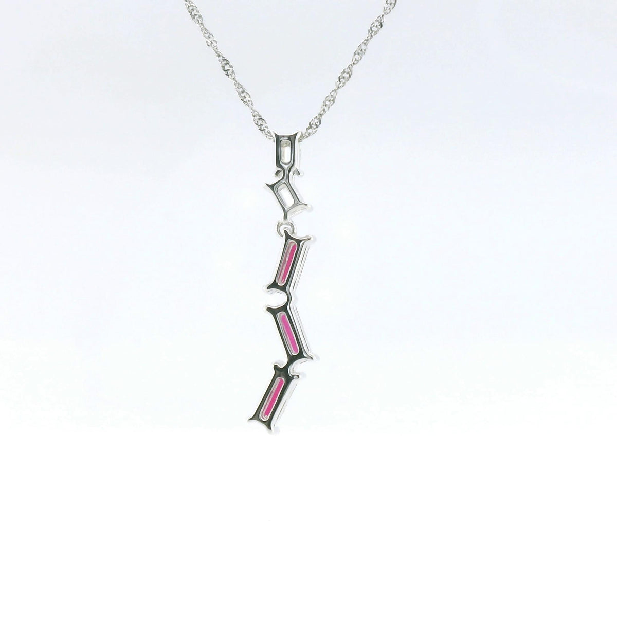 Chatham 0.51ct Lab Ruby & Diamond Pendant