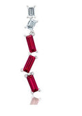 Chatham 0.51ct Lab Ruby & Diamond Pendant