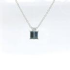 Chatham .88ct Lab Alexandrite and Diamond Pendent