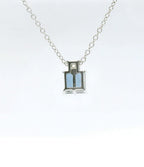 Chatham .88ct Lab Alexandrite and Diamond Pendent