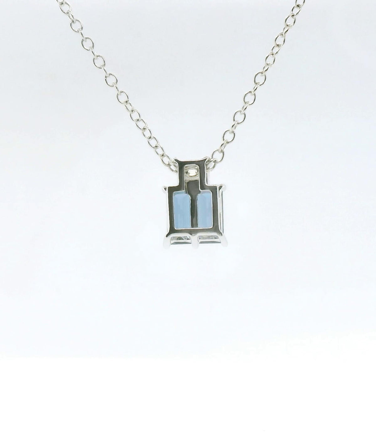Chatham .88ct Lab Alexandrite and Diamond Pendent