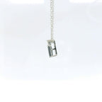 Chatham .88ct Lab Alexandrite and Diamond Pendent