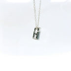 Chatham .88ct Lab Alexandrite and Diamond Pendent