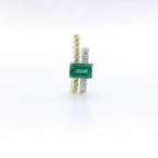 Chatham 0.52ct Lab Emerald & Diamond Pendant