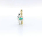 Chatham 0.52ct Lab Emerald & Diamond Pendant