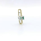 Chatham 0.52ct Lab Emerald & Diamond Pendant