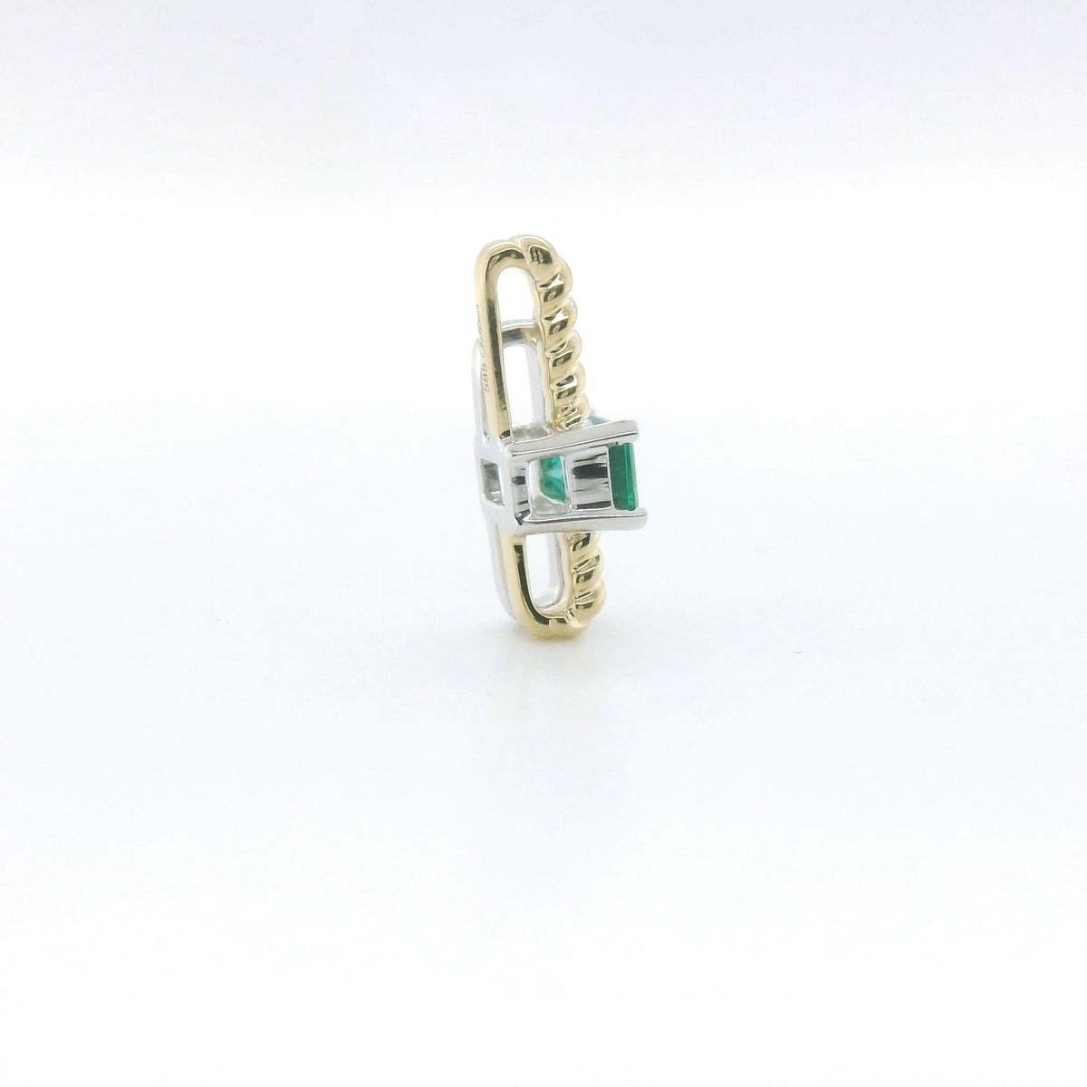Chatham 0.52ct Lab Emerald & Diamond Pendant