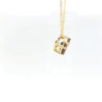 Chatham 0.58ct Lab Ruby & Diamond Pendant