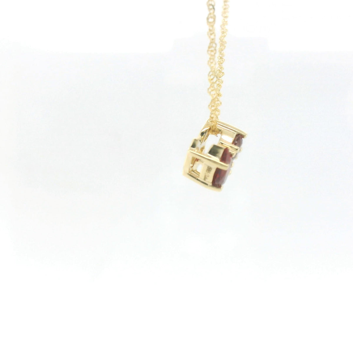 Chatham 0.58ct Lab Ruby & Diamond Pendant