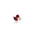 Chatham 0.58ct Lab Ruby & Diamond Pendant