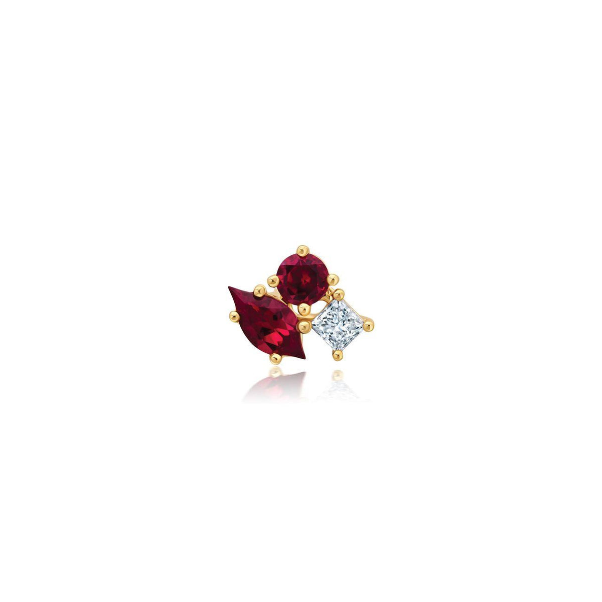 Chatham 0.58ct Lab Ruby & Diamond Pendant