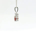Chatham 0.68ct Lab Ruby & Diamond Pendant