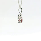 Chatham 0.68ct Lab Ruby & Diamond Pendant