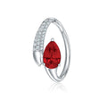 Chatham 1.20ct Lab Ruby & Diamond Pendant