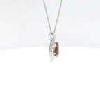 Chatham 1.20ct Lab Ruby & Diamond Pendant
