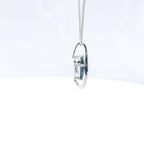 Chatham 1.79ct Lab Sapphire & Diamond Pendant