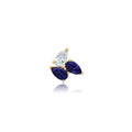 Chatham 0.52ct Lab Sapphire & Diamond Pendant