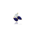 Chatham 0.52ct Lab Sapphire & Diamond Pendant
