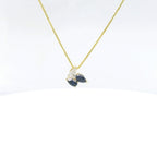 Chatham 0.52ct Lab Sapphire & Diamond Pendant