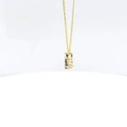 Chatham 0.52ct Lab Sapphire & Diamond Pendant